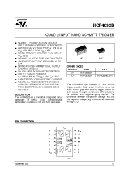 Datasheet HCF4093BEY производства STMicroelectronics